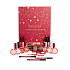Makeup Revolution tiene, rozjasňovač, podkladová báza, bronzer, rúž, lesk na pery, linka, očné linky, kozmetická sada Adventný kalendár