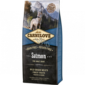 Carnilove Adult Salmon superprémiové kompletné krmivo pre dospelých psov všetkých plemien 12 kg