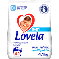 Lovela na biele prací prášok pre bábätká, 41 praní, 4,1 kg