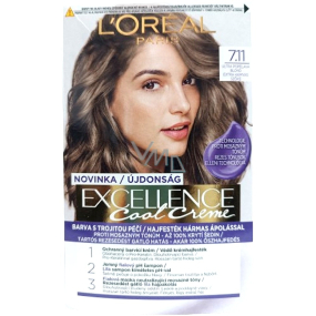 Loreal Paris Excellence Cool Creme farba na vlasy 7.11 Ultra popolavá blond