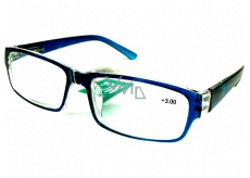 Berkeley Čítacie dioptrické okuliare +3,0 plast modré priehľadné 1 kus MC2062