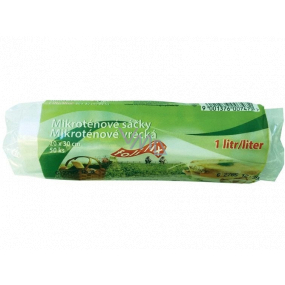 Folifix Food Bags Mikroténové sáčky na úlohu 1 liter, 20 x 30 cm 50 kusov