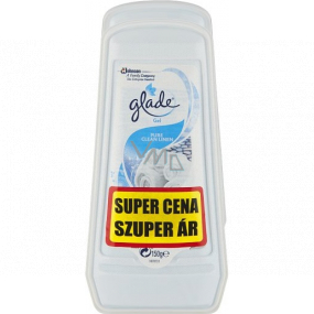 Glade Pure Clean Linen - Vôňa čistej bielizne - gélový osviežovač vzduchu 2 x 150 g, duopack