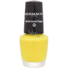 Dermacol Neon lak na nechty Neon lak na nechty 43 Gold Digger 5 ml