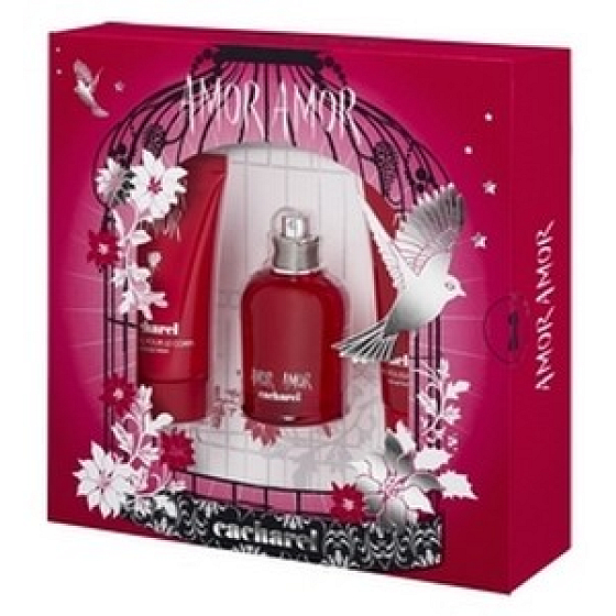 Cacharel Amor Amor toaletná voda 50 ml + telové mlieko 50 ml + sprchový gél 50 ml, darčeková sada