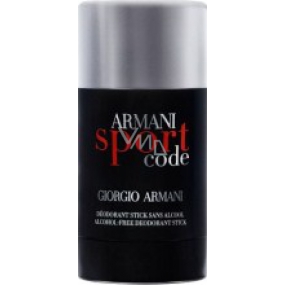 Giorgio Armani Code Sport Men deodorant stick pre mužov 75 ml