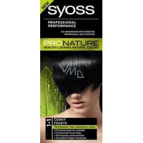 Syoss Pronature dlhotrvajúca farba na vlasy 1-1 čierny