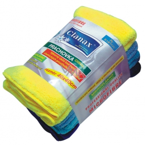 Clanax Coral prachovka mikrovlákno 40 x 40 cm rôzne farby 300 g 1 kus