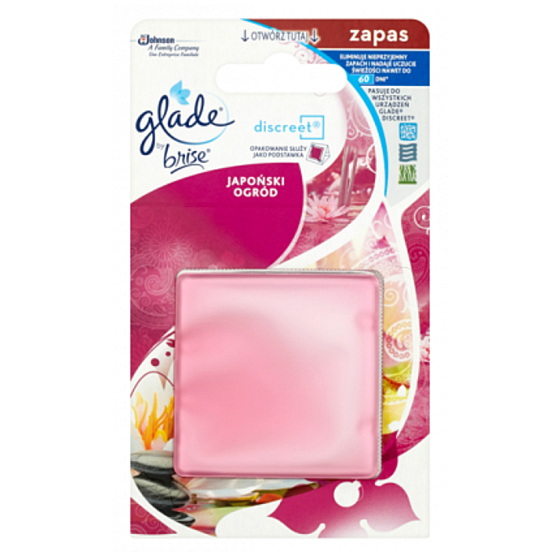 Glade Japonská záhrada Discreet osviežovač vzduchu náhradná náplň 8 g