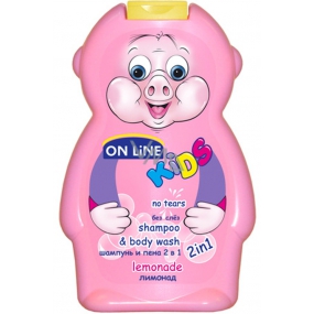 On Line Kids Limonáda 2v1 sprchový gél a šampón na vlasy pre deti 250 ml