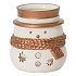 Yankee Candle Jackson Frost svietnik snehuliak na čajovú sviečku stínohra 11 x 8 cm