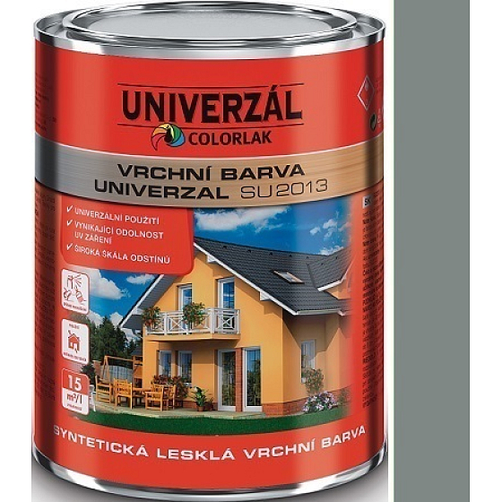 Colorlak Univerzal SU2013 syntetická lesklá vrchná farba Hliník 0,6 l
