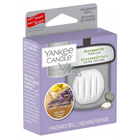 Yankee Candle Lemon Lavender - Citrón a levanduľa náplň vône do auta Charming Scents 30 g