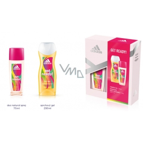 Adidas Get Ready! for Her parfumovaný deodorant sklo 75 ml + sprchový gél 250 ml, kozmetická sada