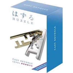 Huzzle Cast Keyhole kovový hlavolam, obtiažnosť 4 zložité