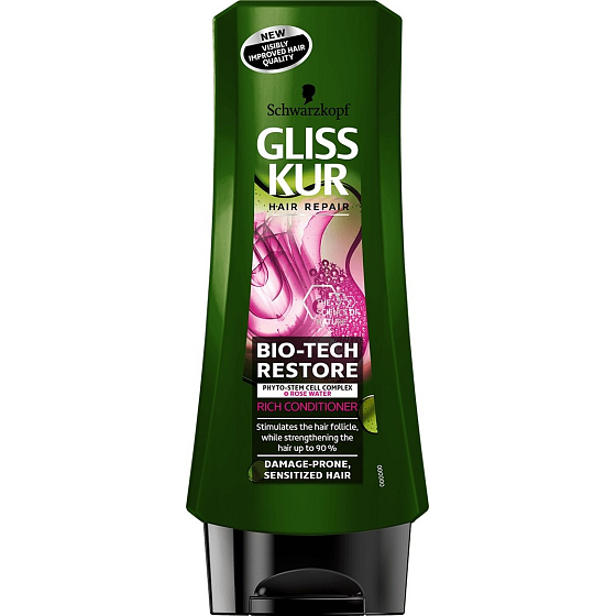 Gliss Kur Bio-Tech Restore balzam pre potreby krehkých vlasov 200 ml