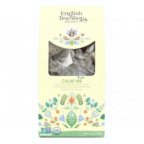 English Tea Shop Bio Upokojujúca zmes 15 kusov bioodbúrateľných pyramídiek čaju 30 g