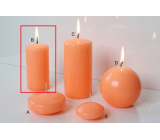 Lima Reflex fosforové oranžová sviečka valec 50 x 100 mm 1 kus