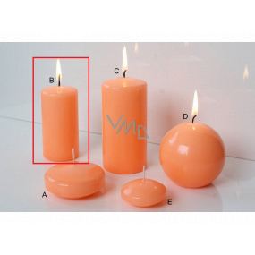 Lima Reflex fosforové oranžová sviečka valec 50 x 100 mm 1 kus