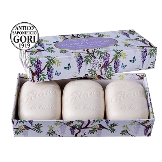 Antico Saponificio Gori Glicine Toscano ručne vyrobené talianske mydlo 3 x 150 g
