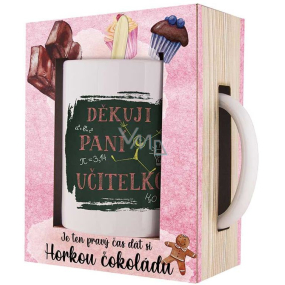 Bohemia Gifts Keramický hrnček 350 ml + horúca čokoláda 27g, darčeková sada pre ženy