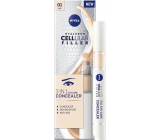 Nivea Hyaluron Cellular Filler tónovací očný krém v hubke 01 Light 4 ml