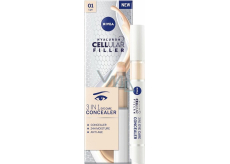 Nivea Hyaluron Cellular Filler tónovací očný krém v hubke 01 Light 4 ml