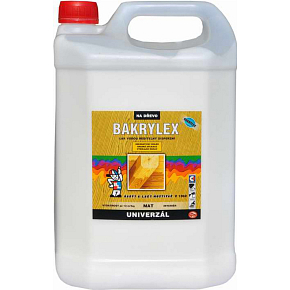Bakrylex V1302 univerzál mat disperzný lak na drevo bezfarebný, 5 kg