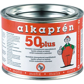 Alkaprén 50 plus, bez toluénové kontaktné lepidlo, na gumu, kov, sklo, 500 ml Alkaprén 50 plus, bez toluénové kontaktné lepidlo, na gumu, kov, sklo, 500 ml
