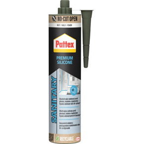 PATTEX Sanitačný silikón Premium, biely, 280 ml