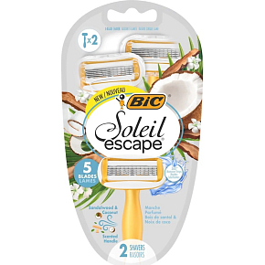 BIC SOLEIL ESCAPE COCO JEDNORÁZOVÝ HOLIACI STROJČEK 2KS 3943