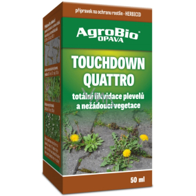 AgroBio Touchdown Quattro herbicíd na likvidáciu nežiadúcej vegetácie 50 ml