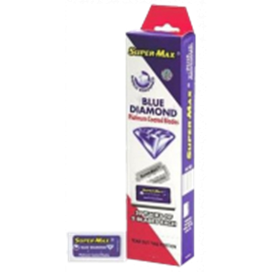 Super-Max Blue Diamond Platinum Coated Blades náhradné žiletky 5 kusov