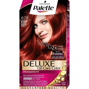 Schwarzkopf Palette Deluxe farba na vlasy 678 Intenzívna červená 115 ml