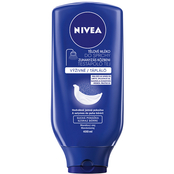 Nivea Nourishing Výživné telové mlieko do sprchy 400 ml