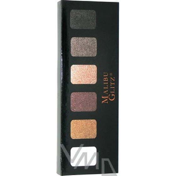 Diva & Nice Malibu Glitz očných tieňov 0305-3 8,8 g, kozmetická sada
