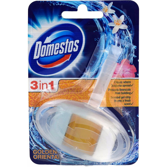 Domestos 3v1 Power Golden Oriental Wc pevný blok 40 g