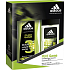 Adidas Pure Game parfumovaný deodorant sklo pre mužov 75 ml + sprchový gél 250 ml, kozmetická sada