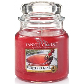 Yankee Candle Festive Cocktail - Sviatočné koktail vonná sviečka Classic strednej sklo 411 g