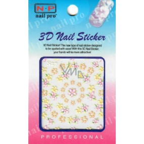Nail Stickers 3D nálepky na nechty 1 aršík 10100 S27