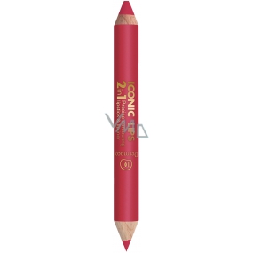 Dermacol Iconic Lips 2v1 rúž a kontúrovacia ceruzka č.04 10 g
