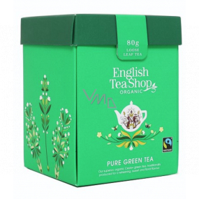 English Tea Shop Bio Zelený čaj sypaný 80 g + drevená odmerka so sponou