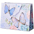 Emóciám Darčeková papierová taška 32 x 26 x 12 cm Motýlci, kvety