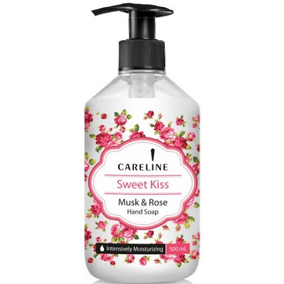 Careline Sweet Kiss - Sladký bozk tekuté mydlo na ruky 500 ml dávkovač