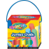 Colorino Jumbo Chalk chodníkové kriedy krabica s uchom 8 farieb 15 kusov