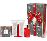 Grace Cole Toasted Praline & Sweet Vanilla umývací gél 50 ml + perličky do kúpeľa 80 g + krém na ruky a nechty 50 ml + telový krém 50 ml + umývacia huba, kozmetická sada pre ženy