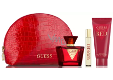 Guess Seductive Red toaletná voda pre ženy 75 ml + telové mlieko 100 ml + toaletná voda 15 ml miniatúra + puzdro, darčeková sada pre ženy