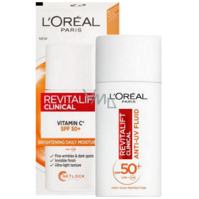 Loreal Paris Revitalift Clinical Anti-UV SPF 50+ Denný fluid na starnúcu pleť 50 ml