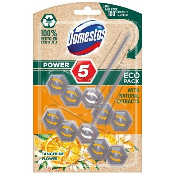 Domestos Power 5 Eco Pack Tangerine Flower WC vložka 2 x 55 g
