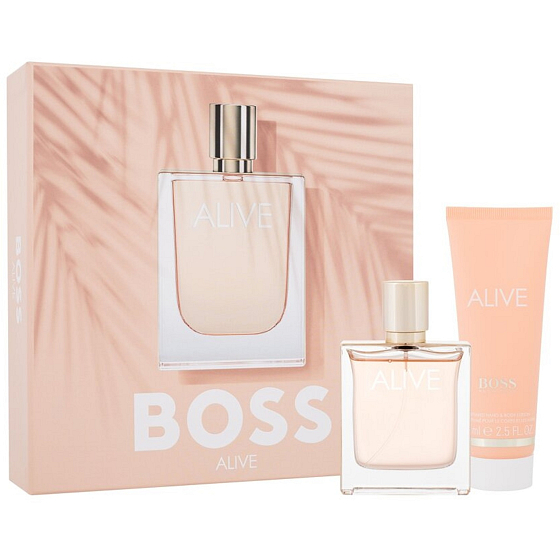 Hugo Boss Alive parfumovaná voda 50 ml + telové mlieko 75 ml, darčeková sada pre ženy